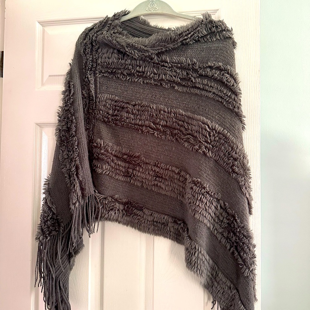 Gray wrap. casual or dressy.